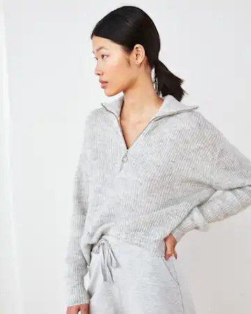 Alpaca Quarter Zip Sweater | Quince | Quince