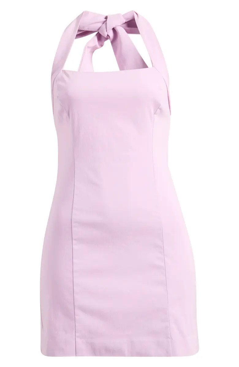 MANGO Featuring Hailey Bieber Boop Halter Minidress | Nordstrom | Nordstrom
