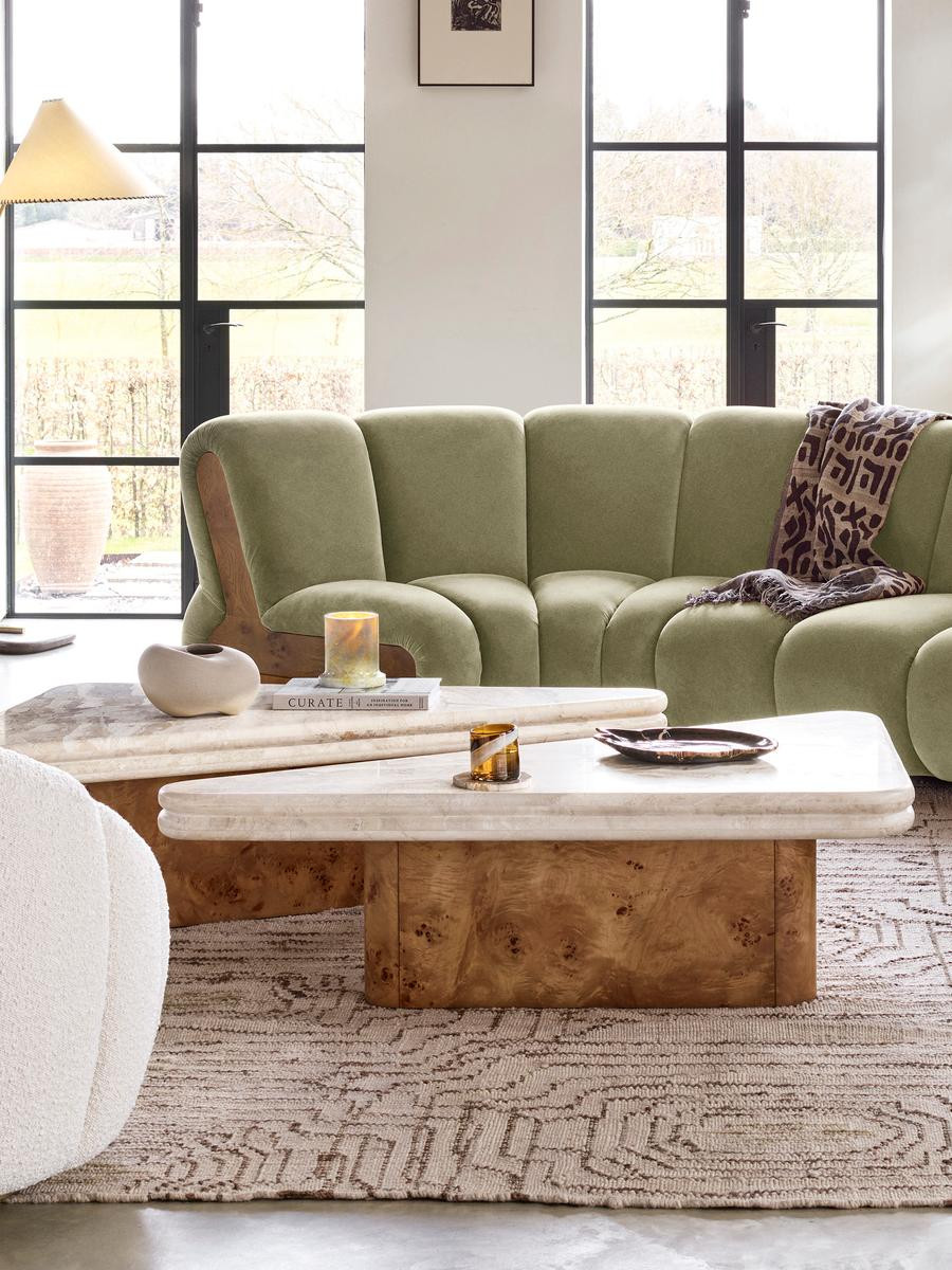 Gia Coffee Table Set, Royal Diana Marble | Soho Home Ltd