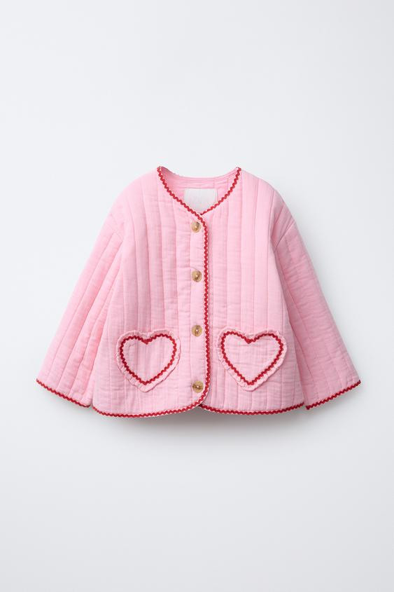 HEART QUILTED JACKET | Zara US