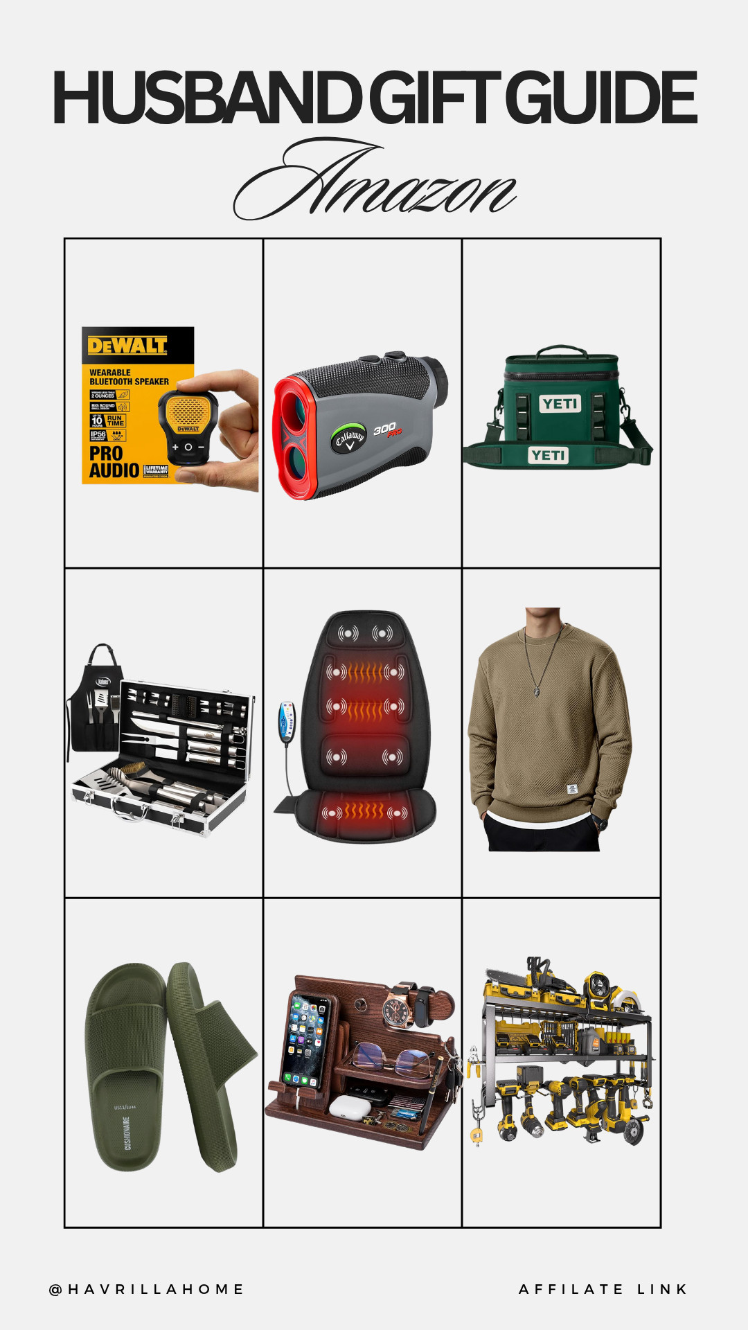 Amazon gifts for men, husband gift ideas 2024, gifts for him amazon, mens christmas gift guide, practical gifts for men, tools gift ideas men, amazon yeti cooler, bbq grill set gift, massage seat cushion, callaway rangefinder, mens slippers amazon, mens fashion amazon, tech gifts for men, garage organizer gifts, best amazon gifts for husband. ollow @havrillahome on Instagram and Pinterest for more home decor inspiration, diy and affordable finds Holiday, christmas decor, home decor, living room, Candles, wreath, faux wreath, walmart, Target new arrivals, winter decor, spring decor, fall finds, studio mcgee x target, hearth and hand, magnolia, holiday decor, dining room decor, living room decor, affordable, affordable home decor, amazon, target, weekend deals, sale, on sale, pottery barn, kirklands, faux florals, rugs, furniture, couches, nightstands, end tables, lamps, art, wall art, etsy, pillows, blankets, bedding, throw pillows, look for less, floor mirror, kids decor, kids rooms, nursery decor, bar stools, counter stools, vase, pottery, budget, budget friendly, coffee table, dining chairs, cane, rattan, wood, white wash, amazon home, arch, bass hardware, vintage, new arrivals, back in stock, washable rug 

 

 

#LTKCyberWeek #LTKGiftGuide #LTKHoliday