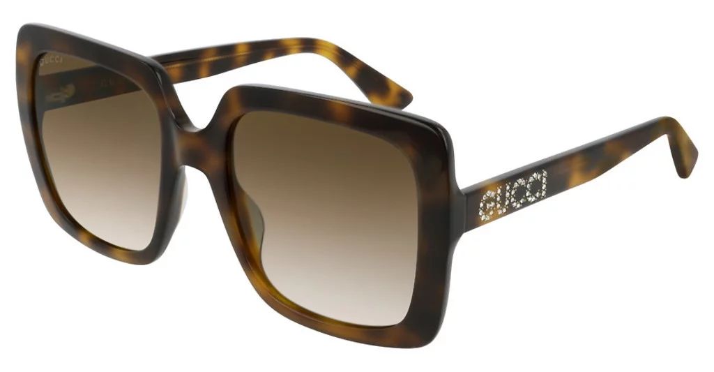 Gucci Brown Shaded Square Ladies Sunglasses - Walmart.com | Walmart (US)