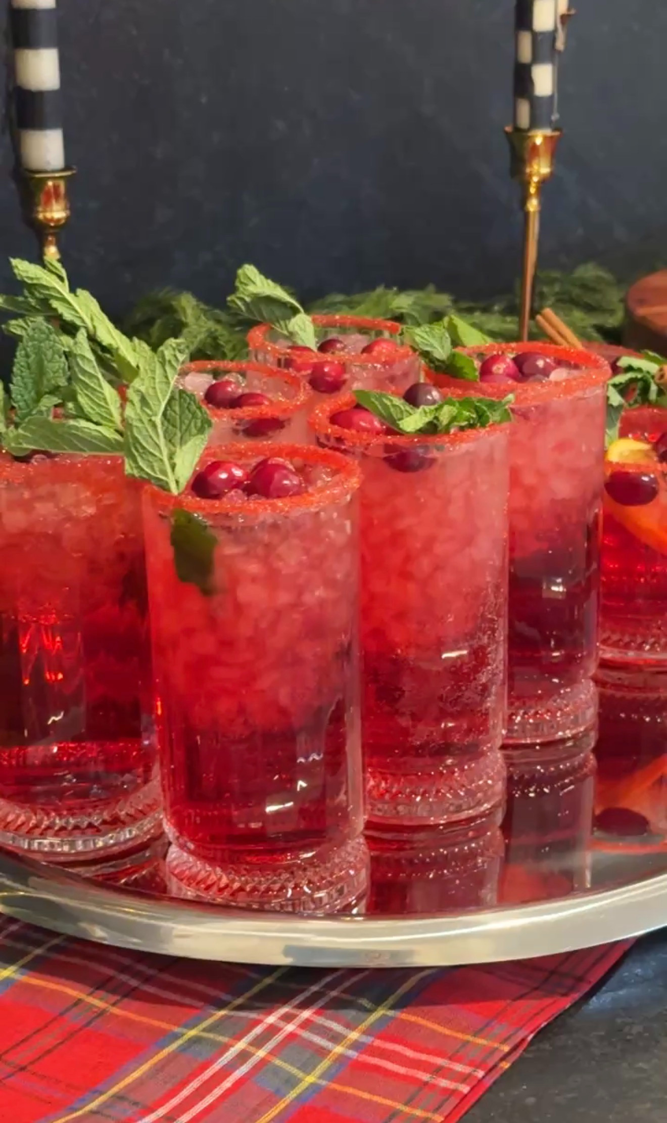 I created a delicious, family-friendly mocktail but the real star is these gorgeous glasses from @cb2. The quality and price point is incredible! I love to add just a couple staples for entertaining each holiday season and these pieces did not disappoint! This year I added the glasses, serving tray and glass drink dispenser – perfect for entertaining season! 

Cranberry Ginger Sparkler Mocktail Recipe

Ingredients:
﻿﻿1/2 cranberry juice
﻿﻿1/2 ginger ale
﻿﻿Splash of lime juice
﻿﻿Fresh cranberries, orange slices, cinnamon stick, mint sprig for garnish

﻿﻿Instructions: 
Fill glass with ice, pour cranberry juice and ginger ale and a splash of lime juice. Stir gently.
Optional: garnish with cranberries, orange slice, cinnamon stick and mint.
 
#cb2 #cb2holiday #cb2partner
 

#LTKHoliday