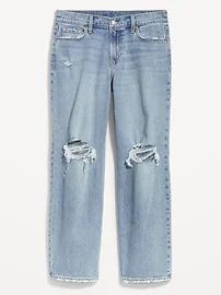 Mid-Rise Boyfriend Loose Jeans for Women | Old Navy (US)