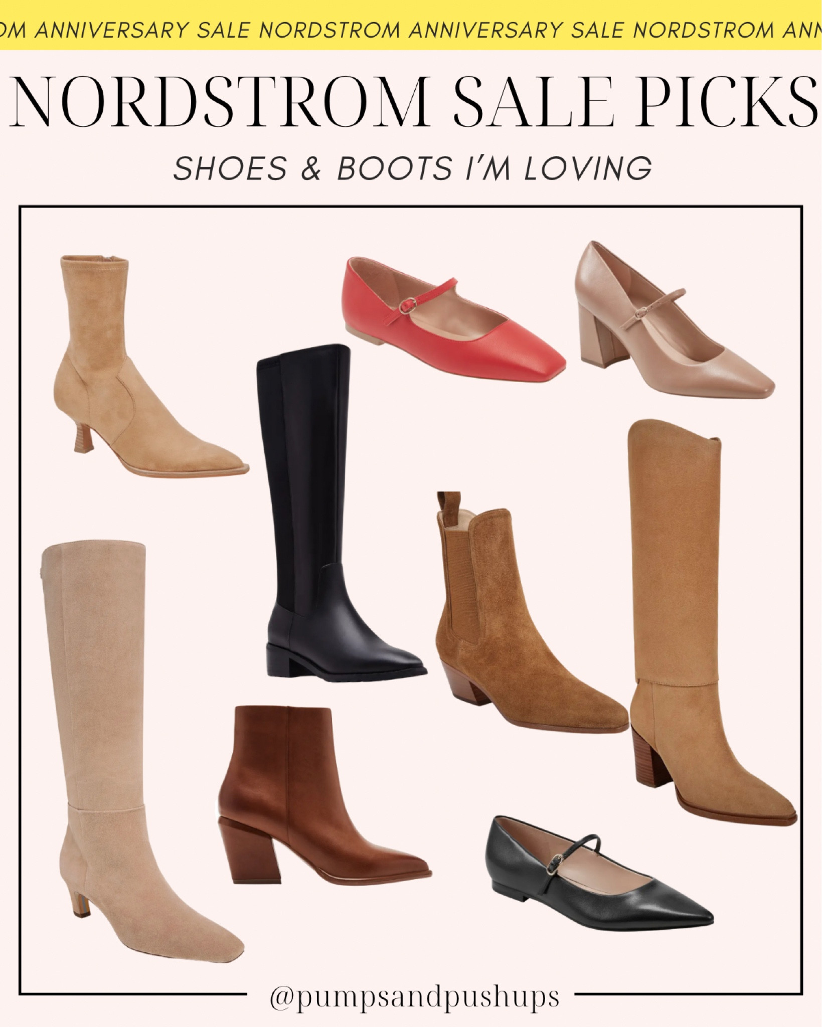 Boots and shoes that caught my eye on sale for the Nordstrom Anniversary sale! 

I checked shaft heights for the knee height boots and am hopeful they’ll be petite friendly. I also chose some waterproof options! 

#LTKxNSale