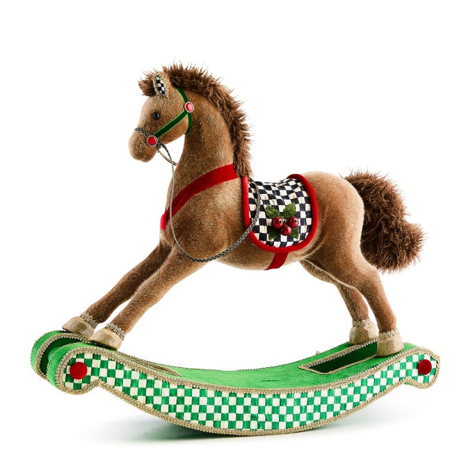 Holiday Fabric Rocking Horse | MacKenzie-Childs