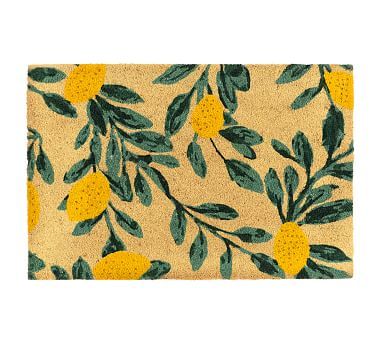 Handwoven Yellow Citrus Doormat | Pottery Barn (US)