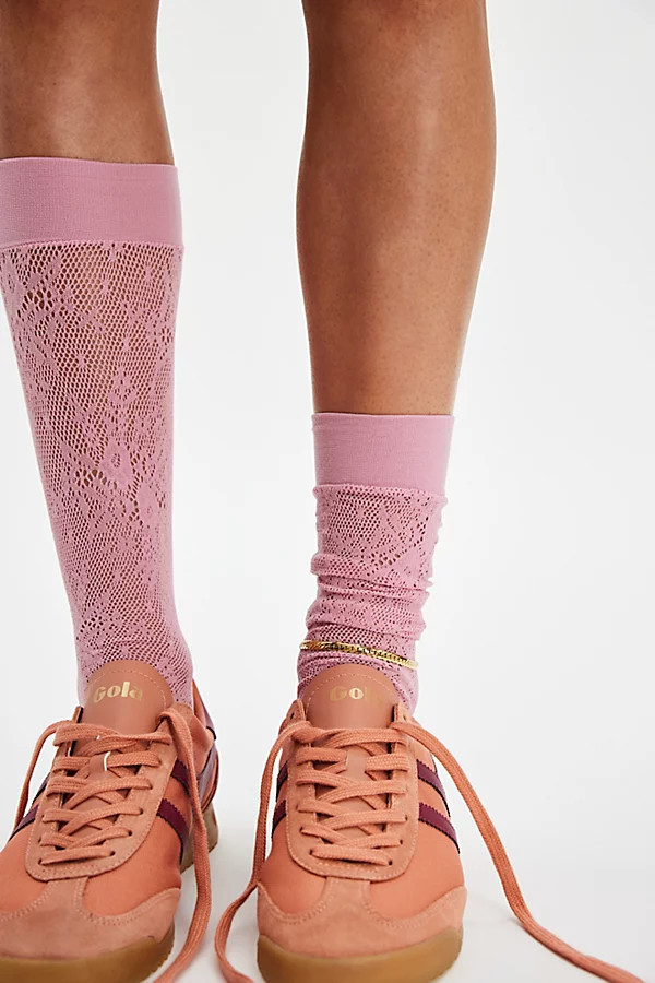Rosa Lace Knee High Socks | Free People (Global - UK&FR Excluded)
