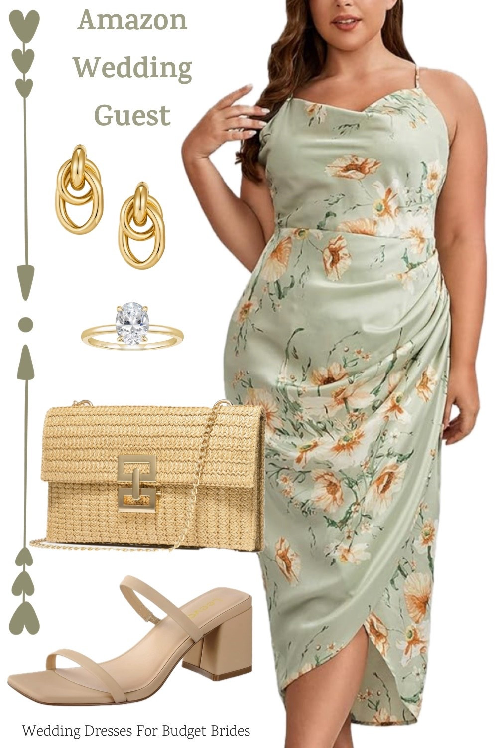 Spring summer outfit idea for the curvy bridal shower or wedding guest. Everything on Amazon. 

Easter outfit, garden party outfit, outdoor wedding, back yard wedding, dressy casual wedding, special occasion dress, cocktail dress, semi formal wedding guest dress, party dress, event dress, plus size dress, travel ring.

#LTKSeasonal #LTKWedding #LTKspring