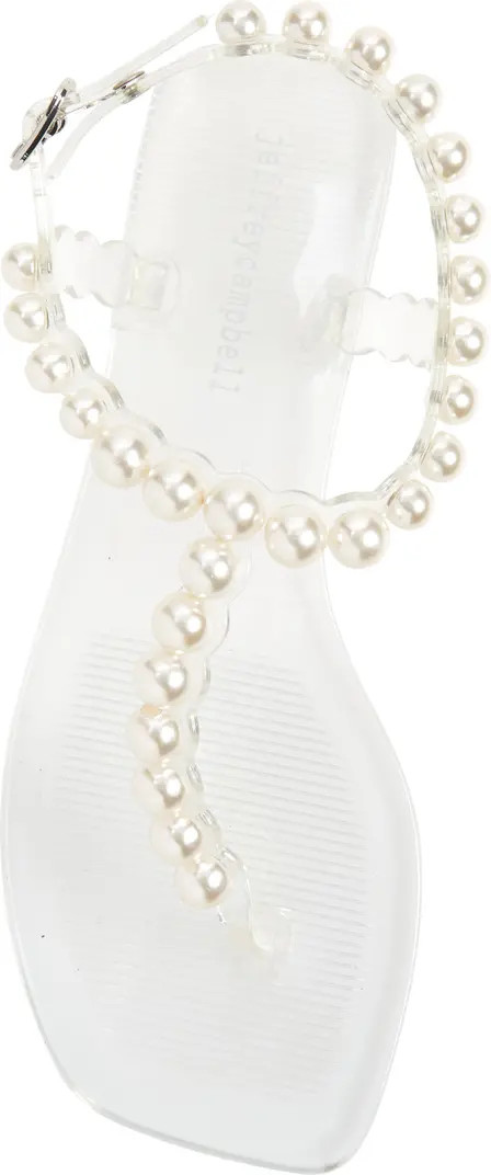 Jeffrey Campbell Pearlesque Imitation Pearl Ankle Strap Sandal (Women) | Nordstrom | Nordstrom