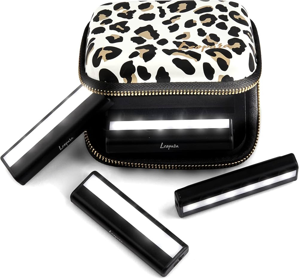 Leopara Makeup Lighting System, Portable LED Vanity Lights (Set of 4) | Wireless, Rechargeable, R... | Amazon (US)