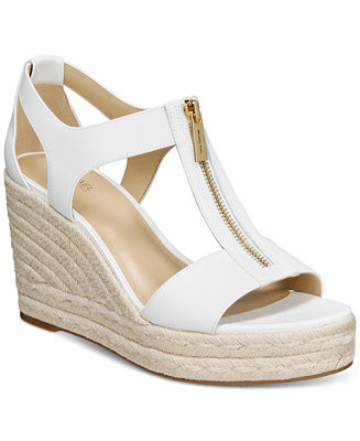 MICHAEL Michael Kors Women's Berkley Mid Wedge Sandals - Macy's | Macy's
