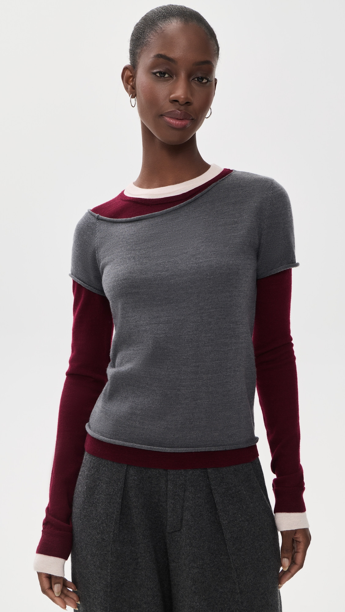 STAUD Sera Sweater Smoke Multi M | Shopbop