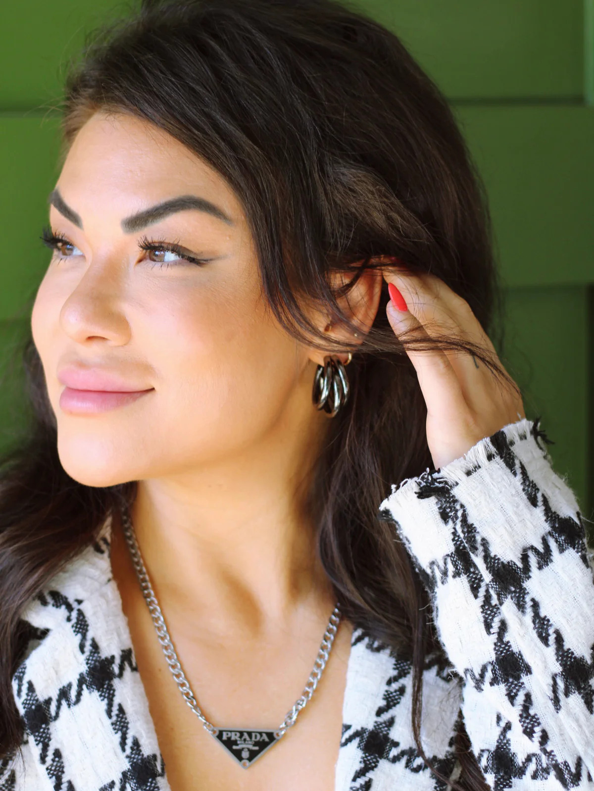 VIVIAN TRIPLE HOOPS IN BLACK | raëliv