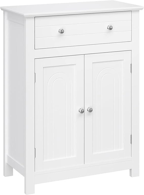 VASAGLE Bathroom Storage Cabinet Free Standing, with Drawer and Adjustable Shelf, Kitchen Cupboar... | Amazon (US)
