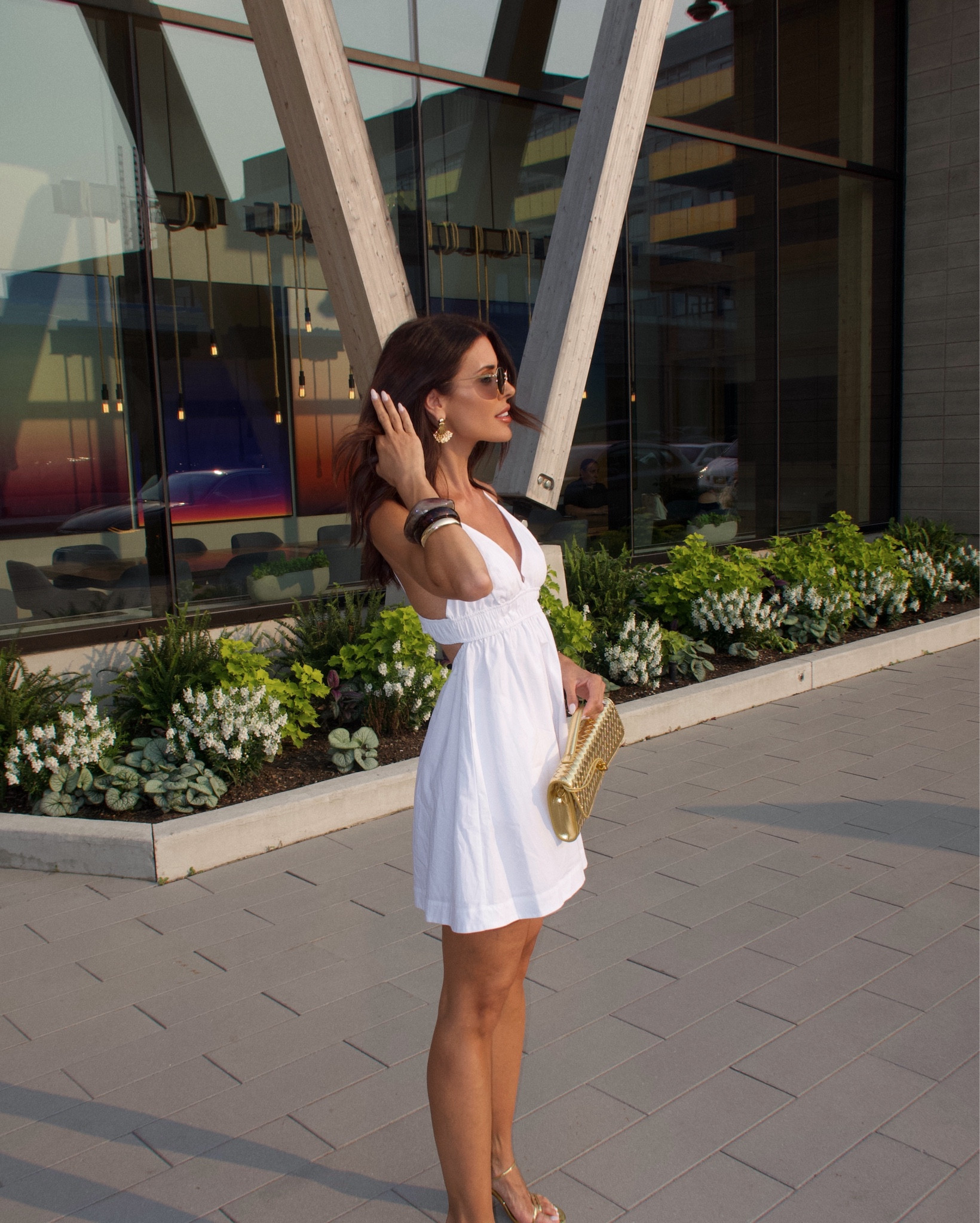 Little white dresses 🤝 me 
Wearing a size M. Went up a size for some extra length otherwise it fits TTS 

#LTKsummer #LTKcanada