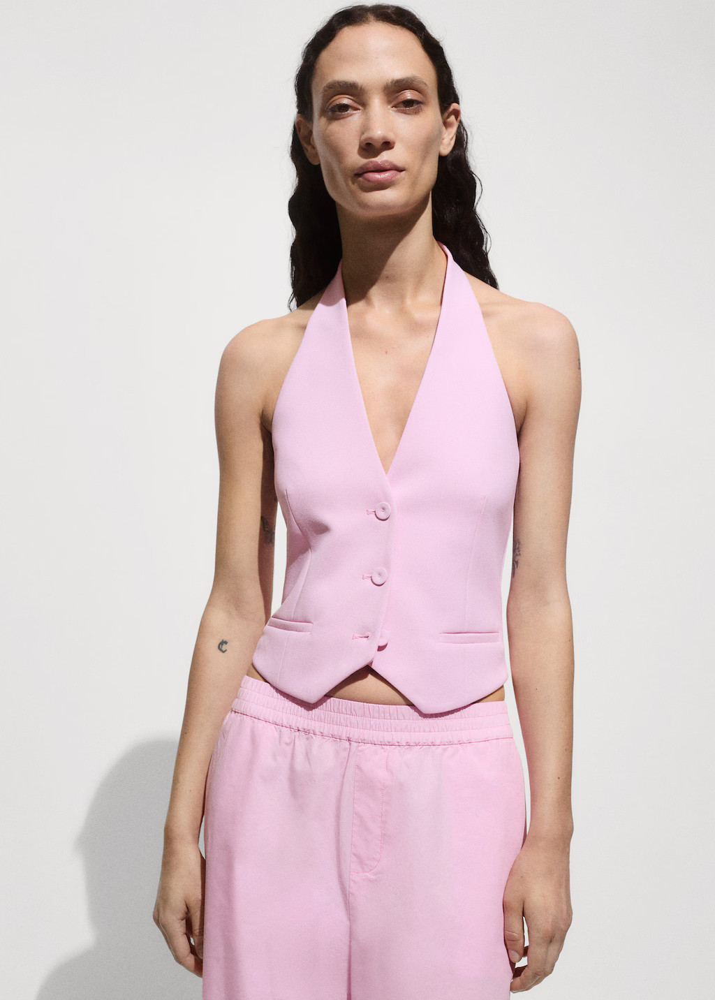 Linen suit waistcoat | Mango (US/MX/AU)