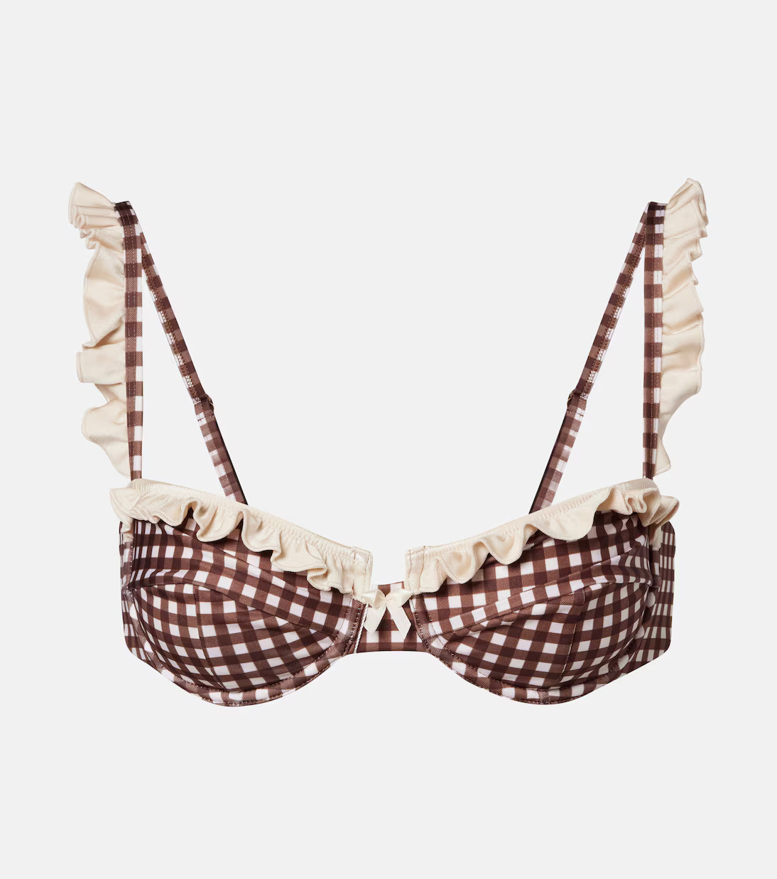 Angela gingham bikini top | Mytheresa (US/CA)