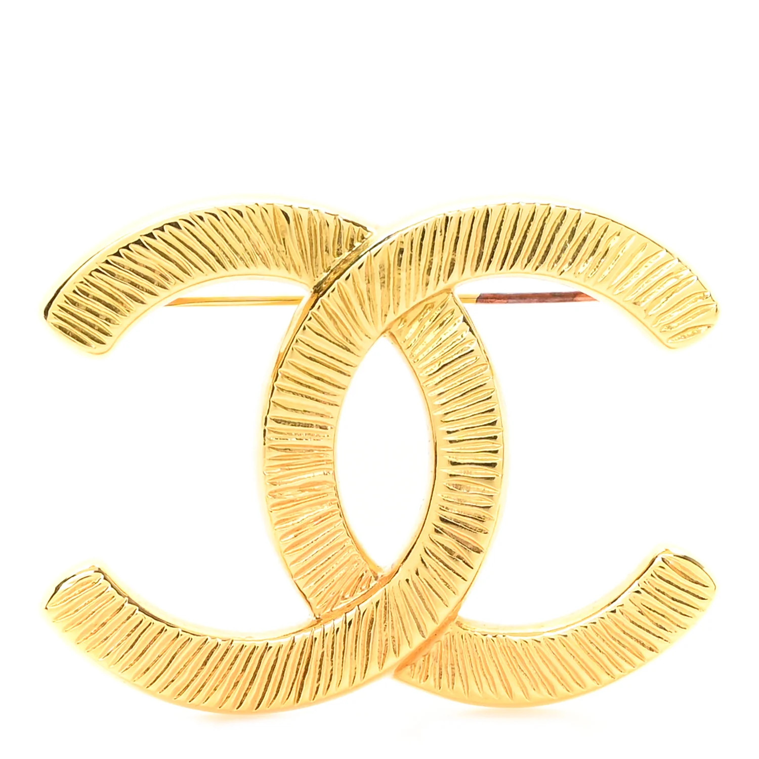 Chanel Metal CC Brooch Gold 1737273 | FASHIONPHILE (US)