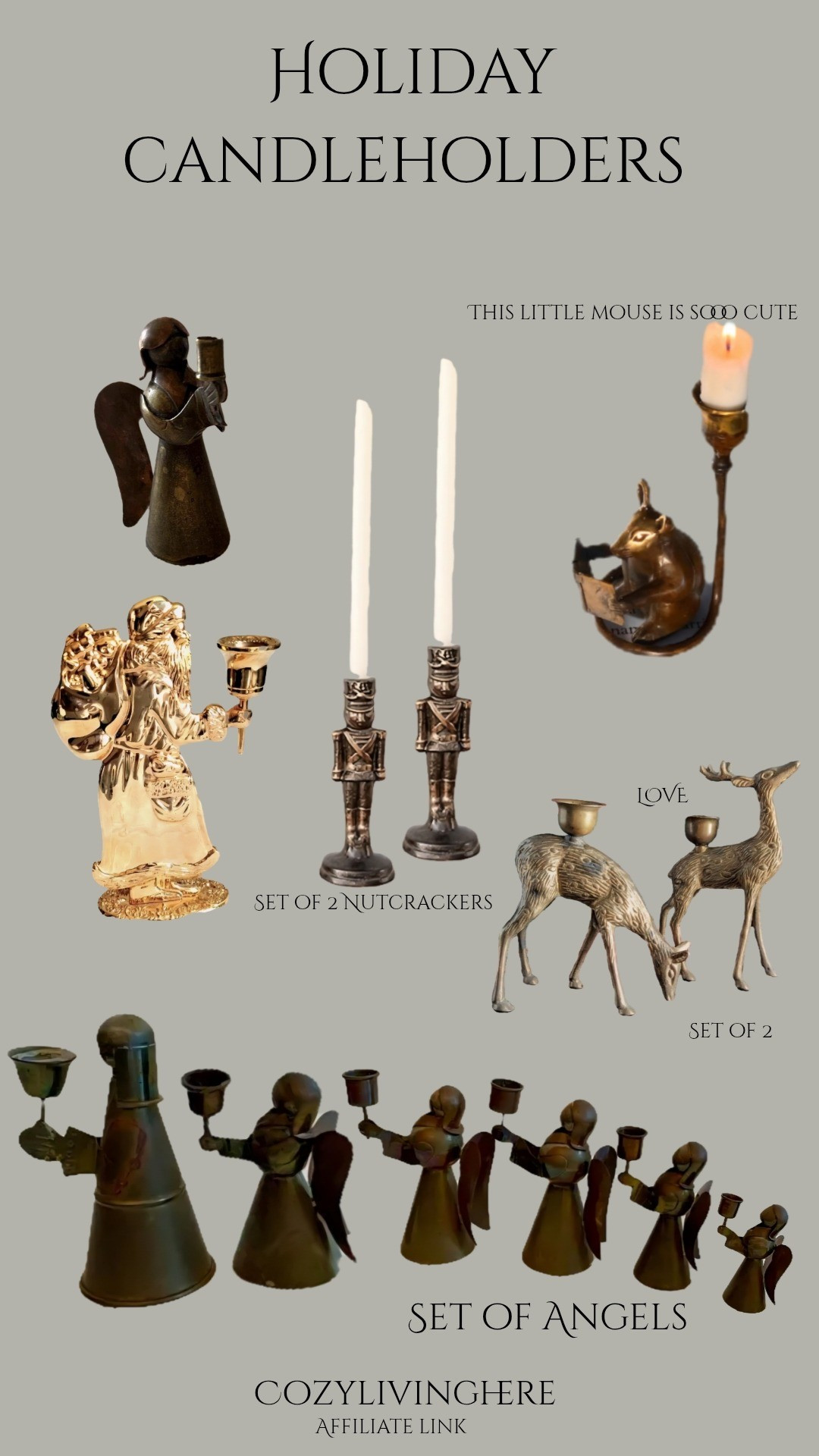 Holiday candleholders im loving 

#LTKHoliday #LTKHome #LTKStyleTip