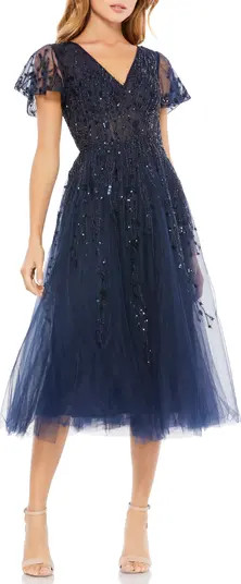 Mac Duggal Beaded Tulle Dress | Nordstrom | Nordstrom