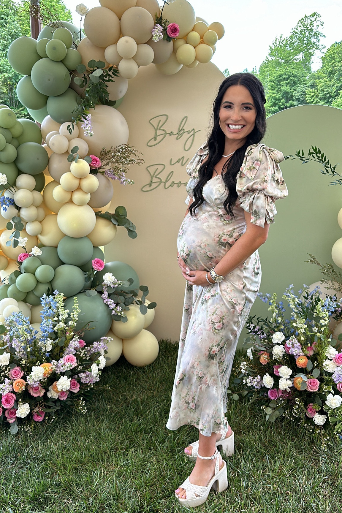 Baby shower look 🤍

#LTKStyleTip #LTKBump #LTKShoeCrush