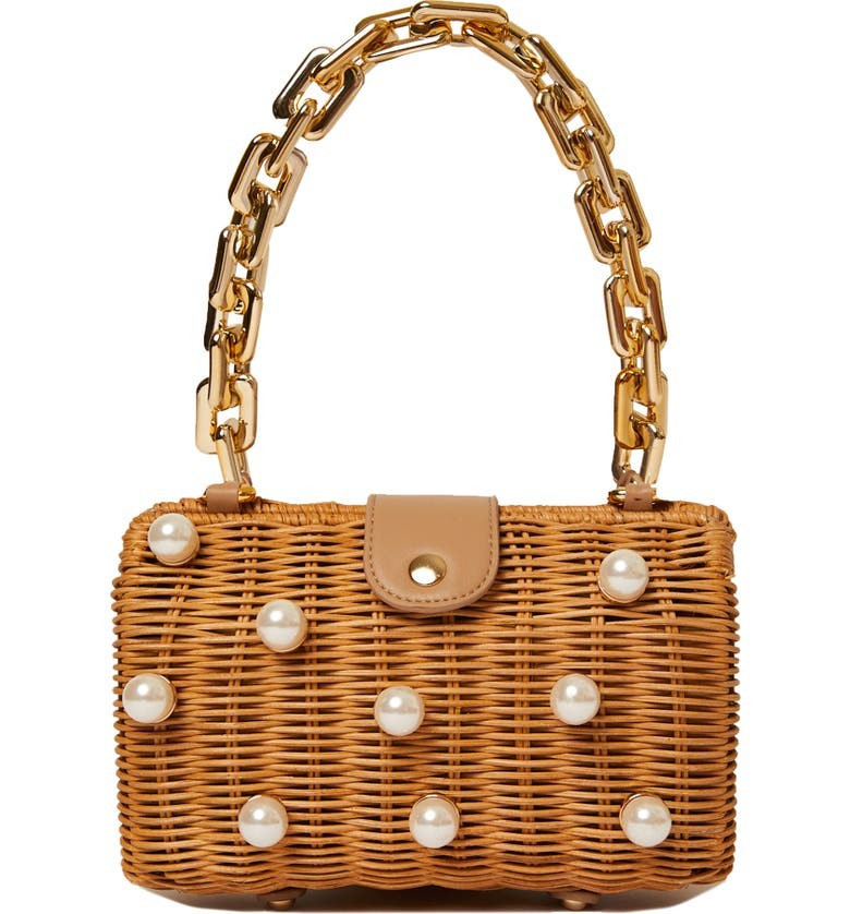 Willow Imitation Pearl Rattan Clutch | Nordstrom