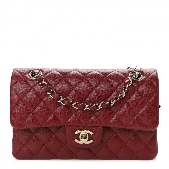 CHANEL

Caviar Quilted Small Double Flap Burgundy | Fashionphile