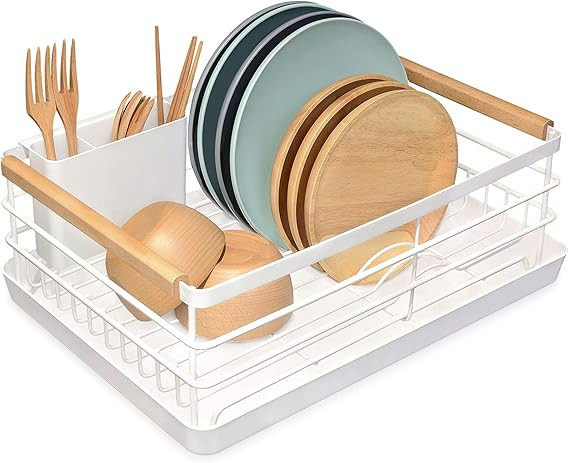 BRIAN & DANY Dish Drying Rack, Dish Racks for Kitchen Counter, Stainless Steel Dish Drainer with ... | Amazon (US)