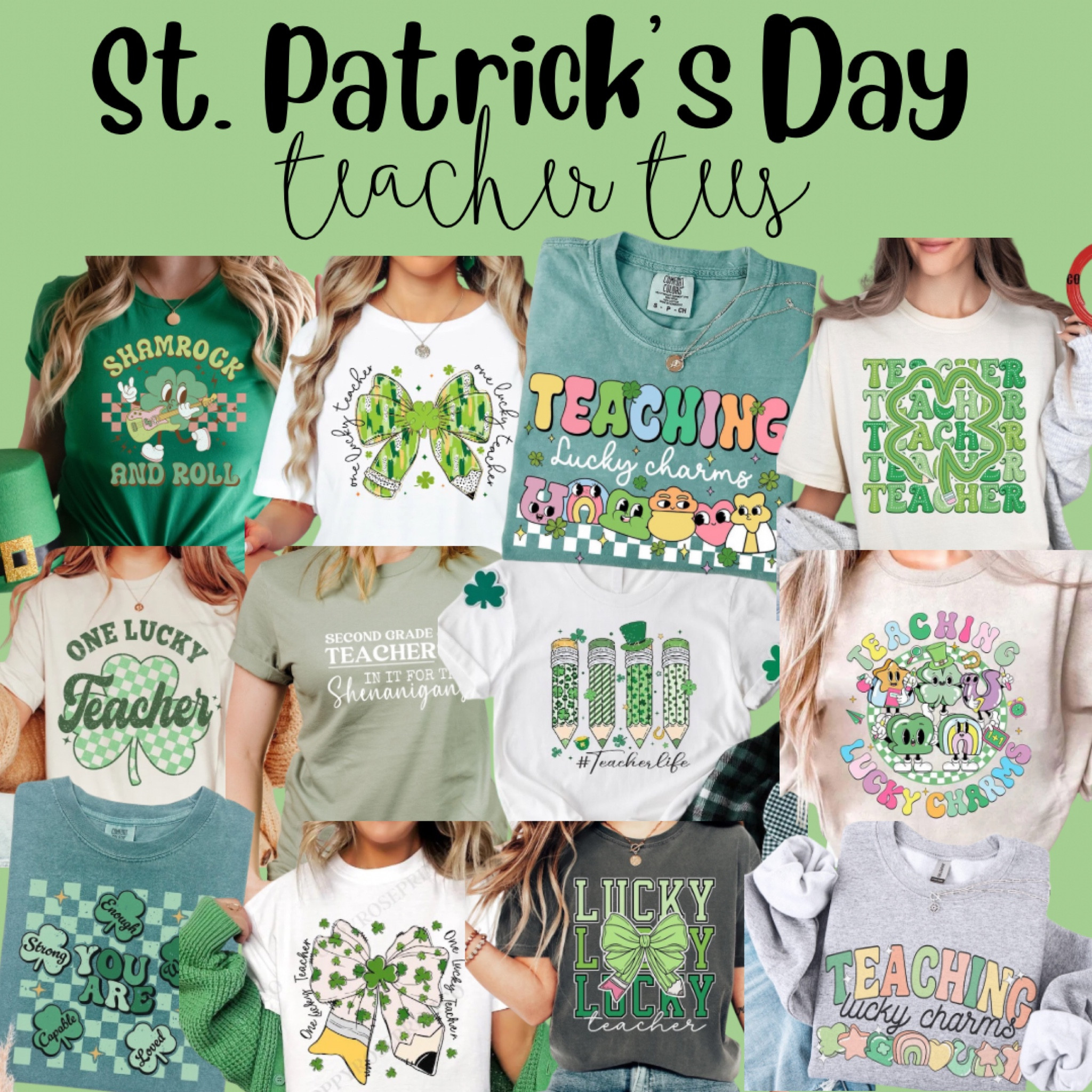 ☘️LUCKY☘️ to find these adorable St. Patrick’s teacher tees!🤩


#LTKSeasonal #LTKWorkwear #LTKFindsUnder50