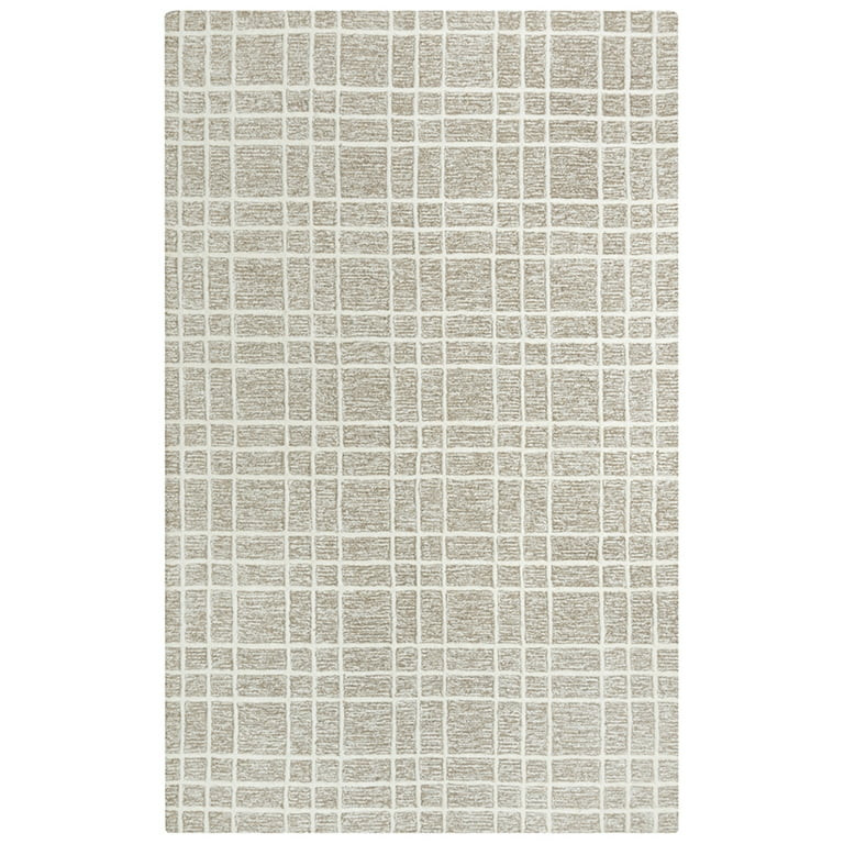 Rizzy Rugs Lofton Area Rug A07103 Brown Boxes Blocks 7' 9" x 9' 9" Rectangle - Walmart.com | Walmart (US)