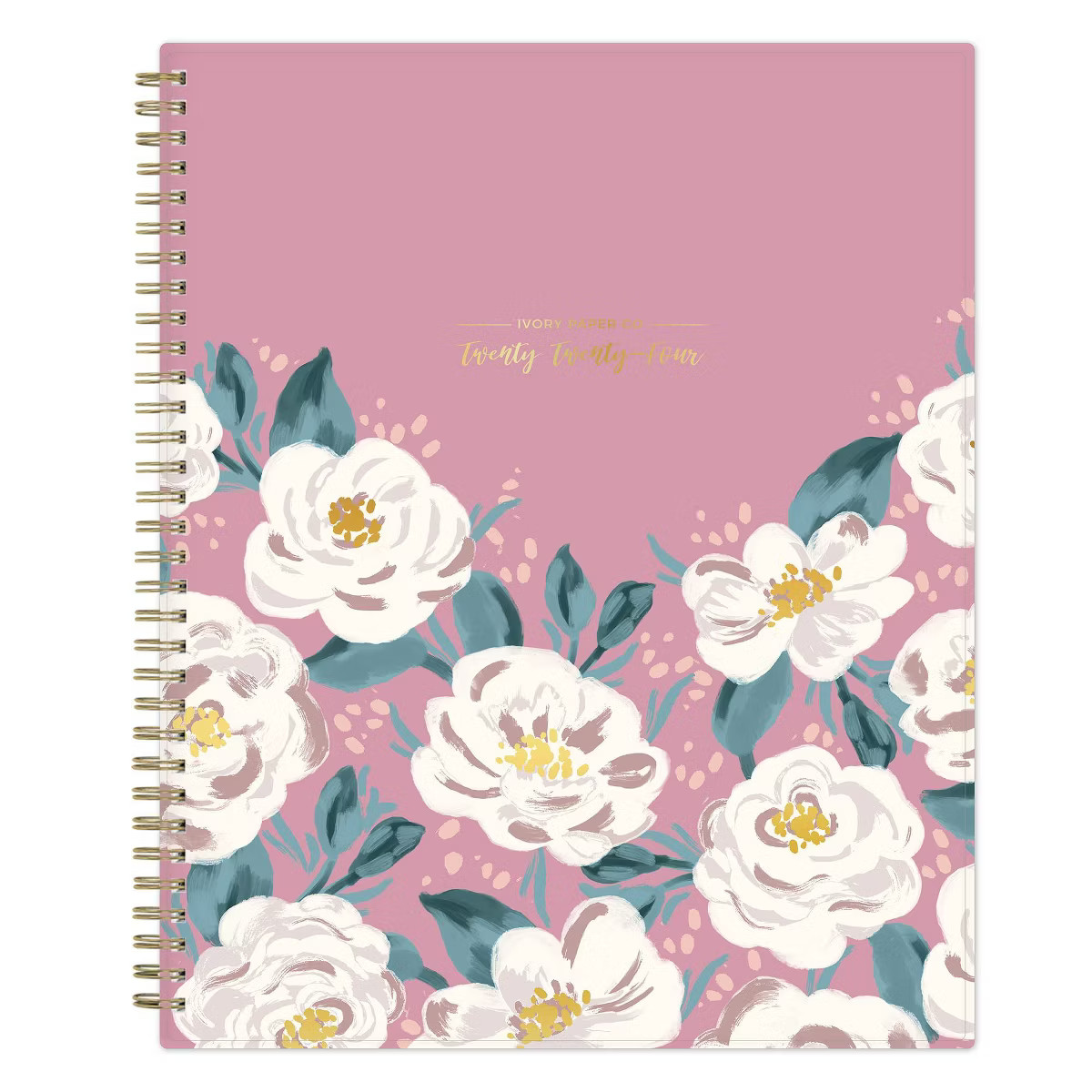 Ivory Paper Co 2024 Planner 11"x8.5" Weekly/Monthly Wirebound Celine Rose Pink | Target