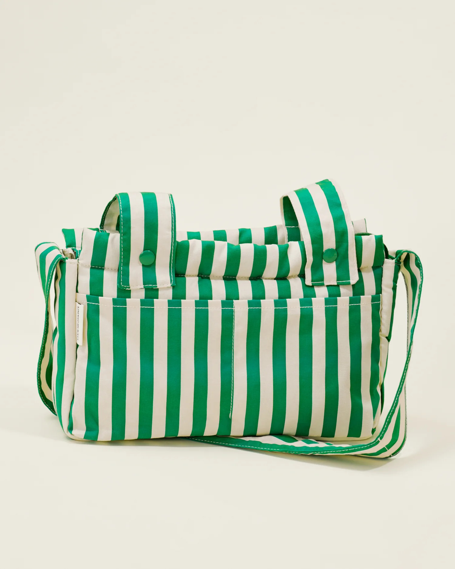 Universal Baby Stroller Organizer Bag Converts To Crossbody | Green Stripe - Storq by Kindred Bra... | Kindred Bravely