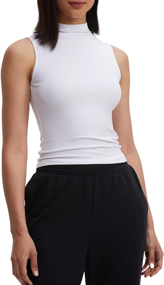 Nasperee Women Sleeveless/Long Sleeve Mock Turtleneck Tank Tops Slim Fit Stretchy Layer Tee Shirt... | Amazon (US)