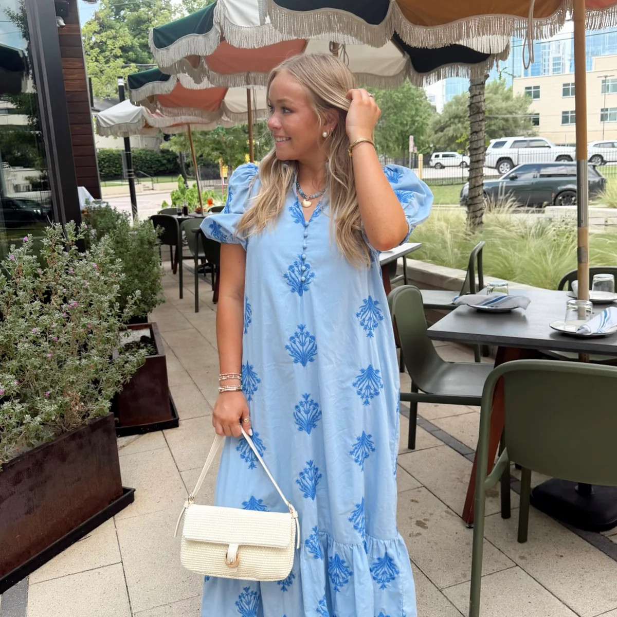 Cool As Ice Midi Dress - Blue | The Impeccable Pig