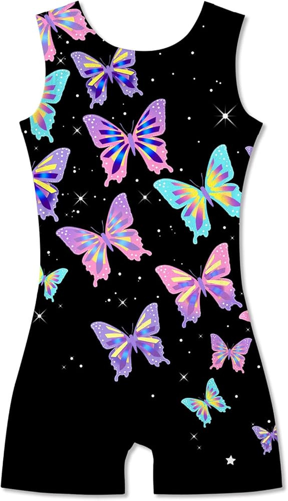 TUONROAD Girls Gymnastics Leotards Toddler Unitard Biketard Clothes Cute Kid Tumbling Dance Outfi... | Amazon (US)