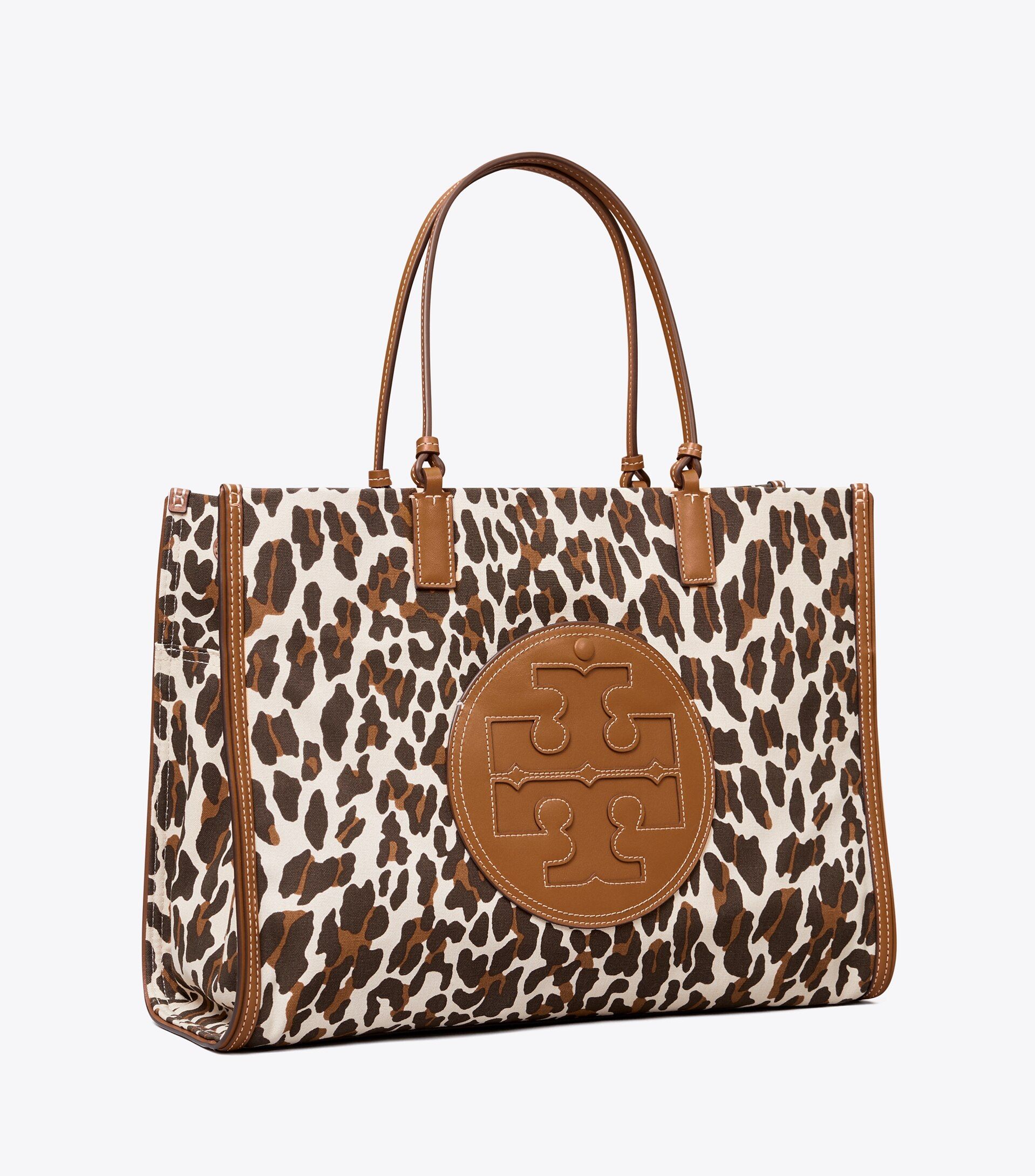 Ella Leopard Canvas Tote Bag | Tory Burch (US)