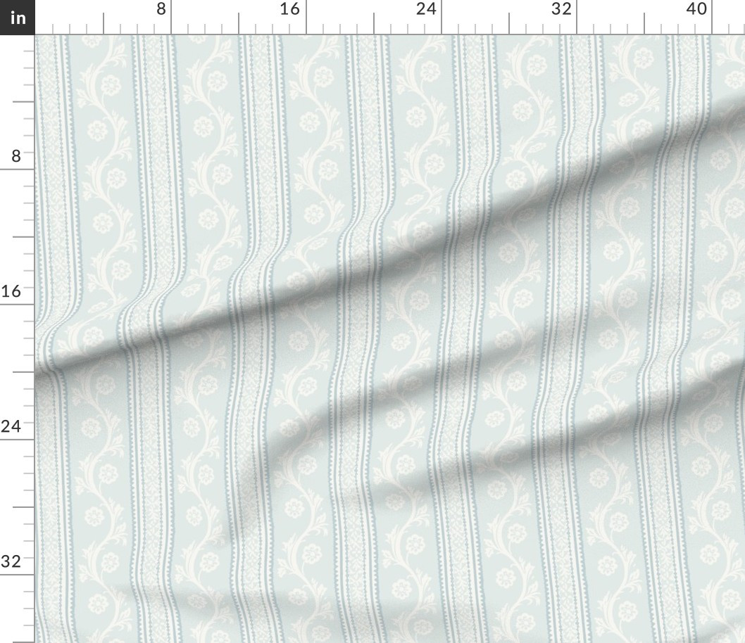 Francie Stripe Rainy Day Fabric | Spoonflower | Spoonflower