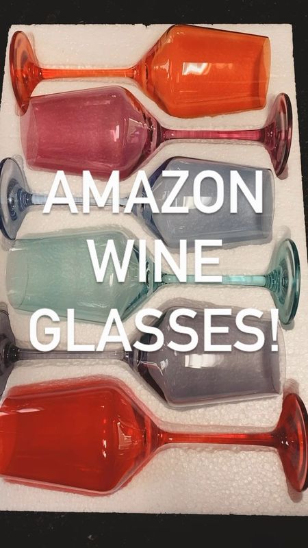 Amazon colored wine glasses, amazon wine glasses, amazon home finds 

#LTKFind #LTKunder50 #LTKhome
