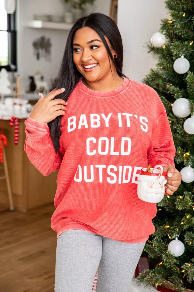 Baby It s Cold Outside Block Red curated on LTK