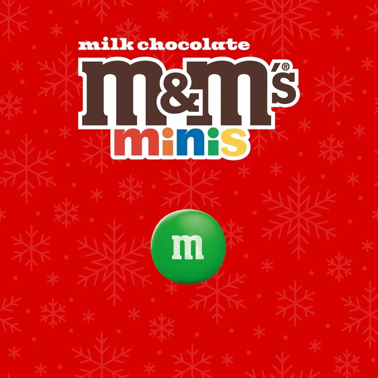 M&M's Minis Milk Chocolate Mega Christmas Tube - 1.77 oz | Walmart (US)