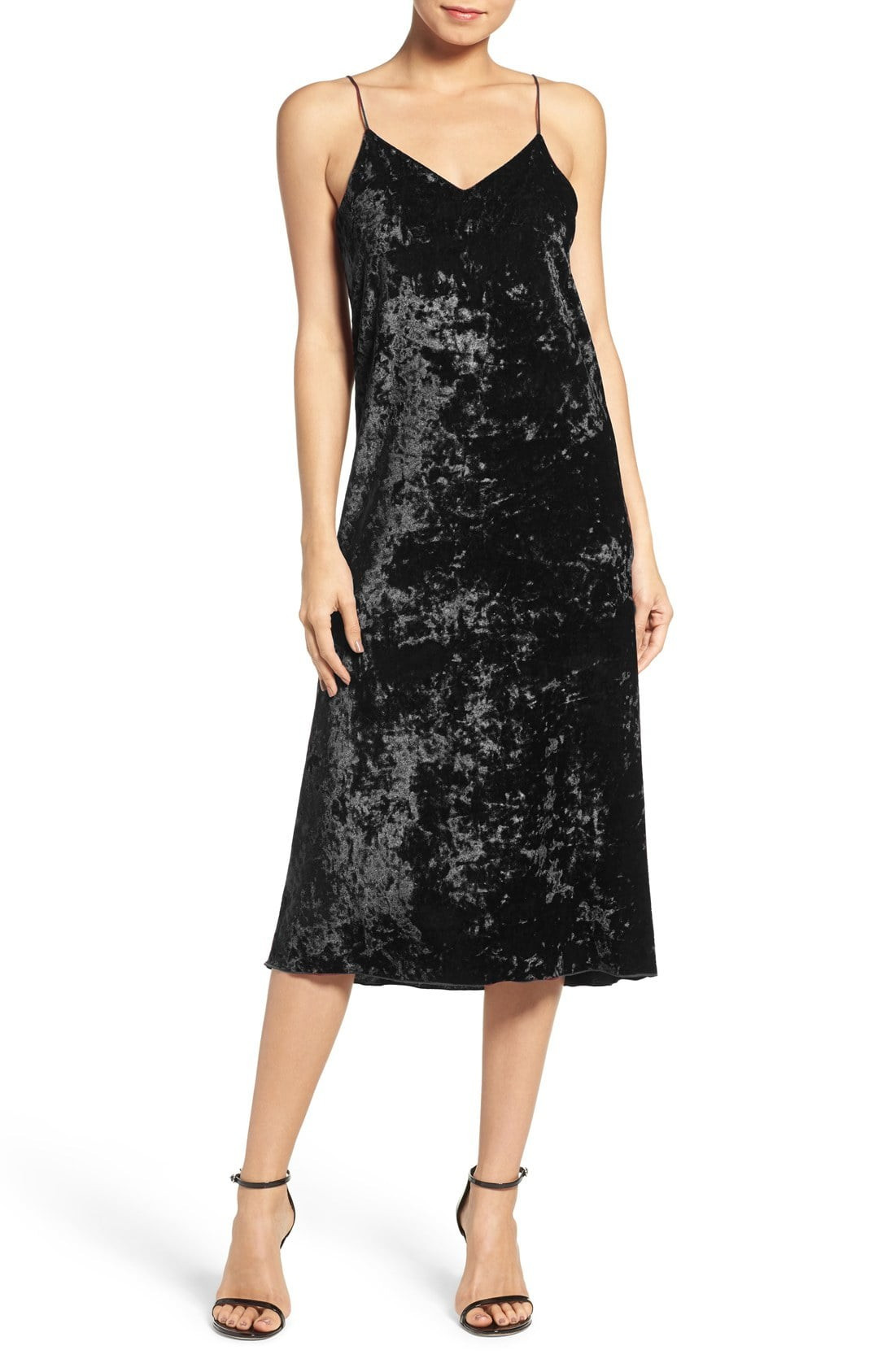 Velvet Midi Slipdress | Nordstrom