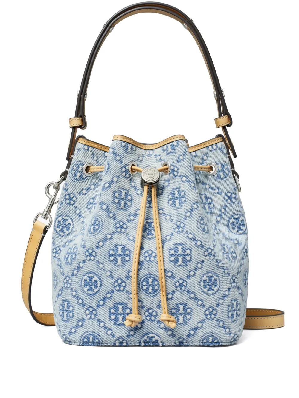 Tory Burch T Monogram bucket bag - Blue | Farfetch Global