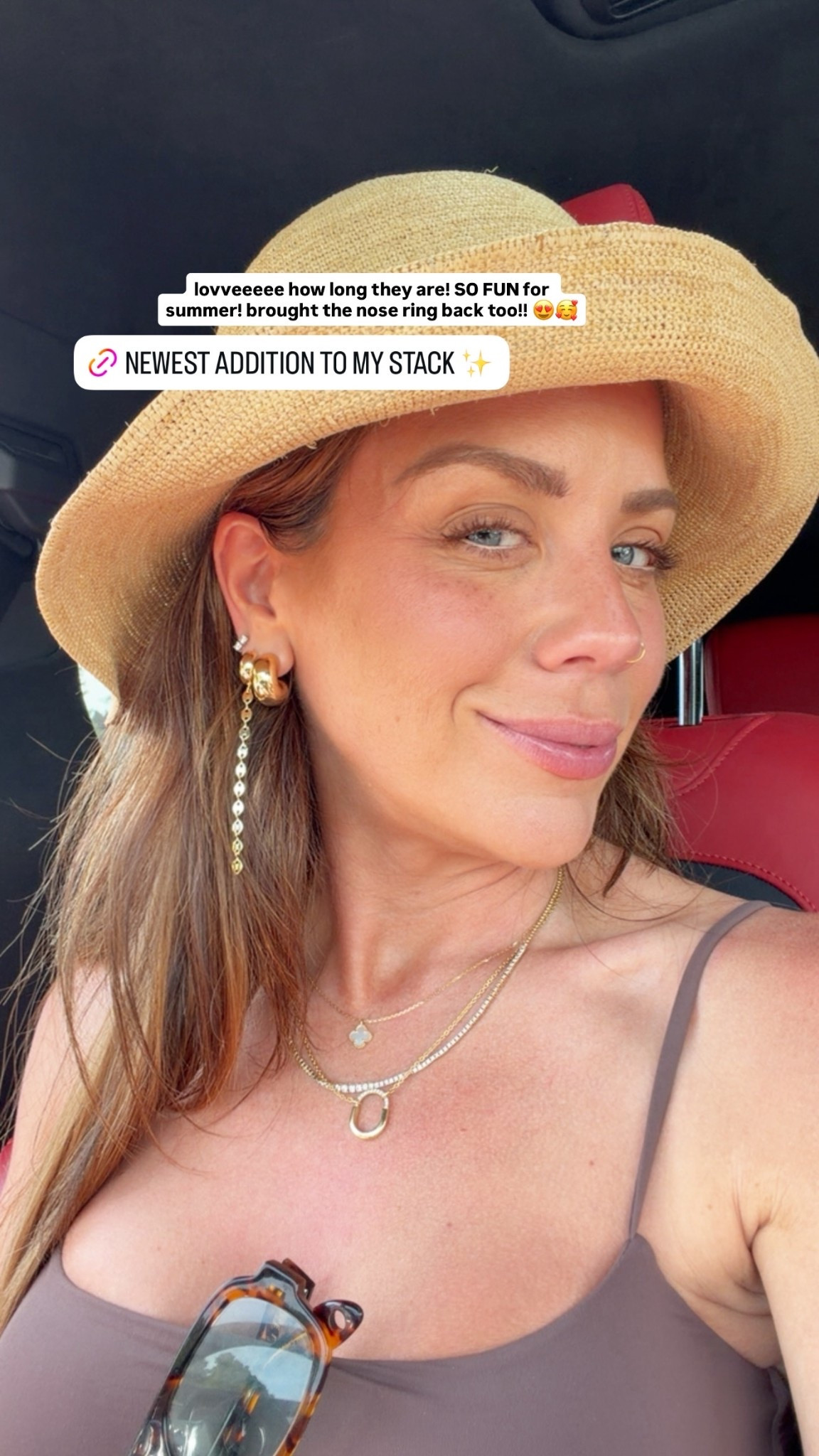 lovveeeee how long they are! SO FUN for summer! brought the nose ring back too!! 😍🥰