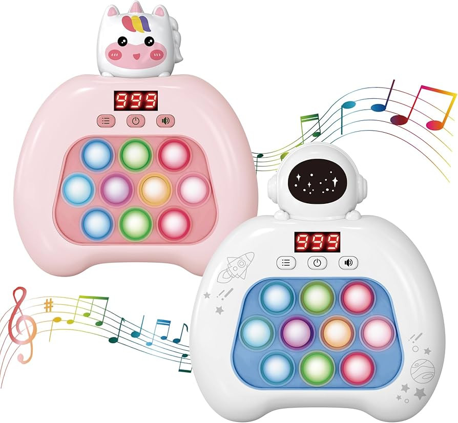 Electronic Pop It Game with LED Screen - 2-Player Online Bubble Pop Fidget Toy, Brain Training ST... | Amazon (US)