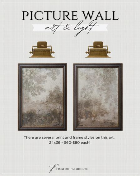 These prints and art lights will be going in my foyer. Reprints are only $60-$80 for 24x36! Gorgeous neutral landscape art!

#LTKsalealert #LTKfindsunder100 #LTKhome