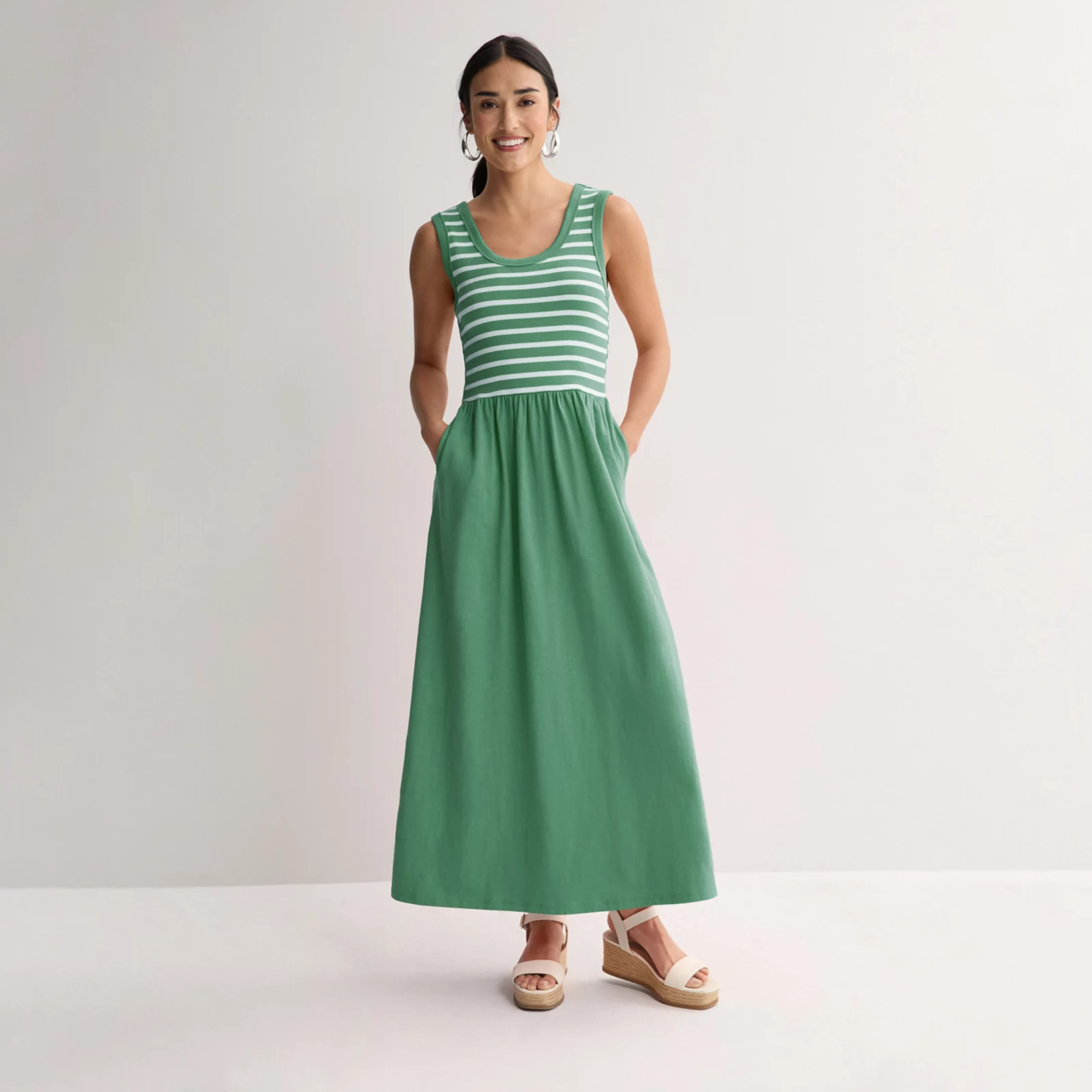 Women's Sonoma Goods For Life® Sleeveless Pockets Maxi Dress | Kohl's