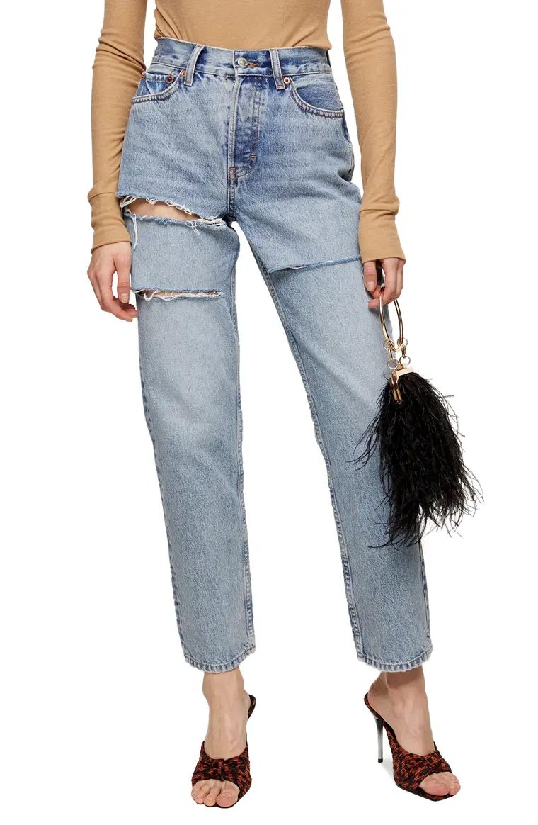 Sofia Ripped High Waist Dad Jeans | Nordstrom