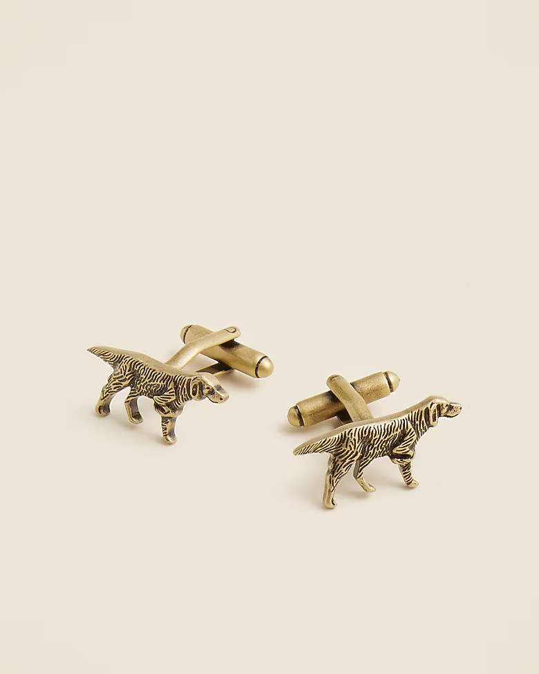 Brass dog cuff links | J. Crew US