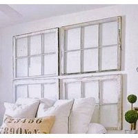 Faux Window Frames/Rustic and Very Distressed/4 or 6 Panes/ Many Sizes/Choose Clors Of Farmhouse Style Wall Decor/ Display Wreath/Large Sign | Etsy (US)